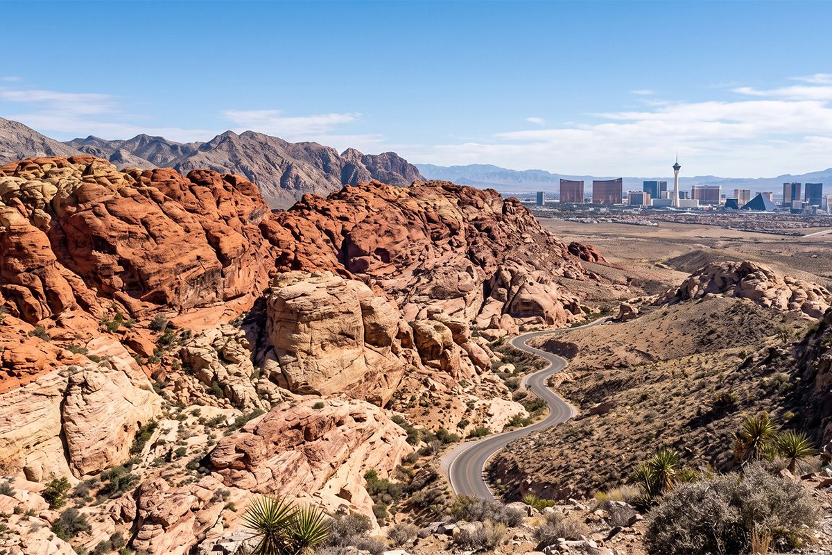 Driving Route from Las Vegas Strip to Red Rock Canyon